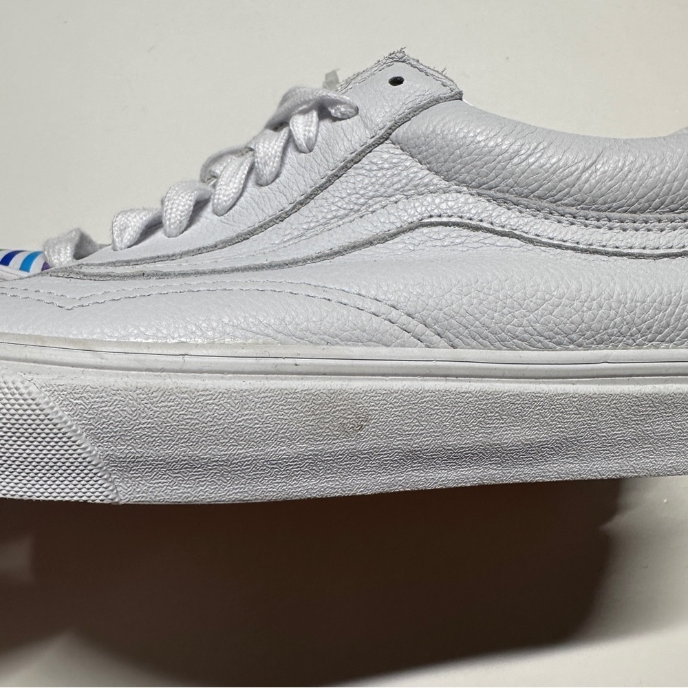 NEW* Vans x Flour Shop Collab Rainbow White Skater Sneakers Old Skool Men’s 10.5 - Picture 11 of 13